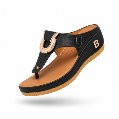 Bella Comfort – Sandália semi ortopédica confortável para mulher