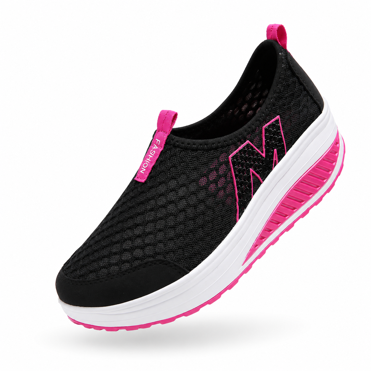 CloudEase Slip – Sapatos respiráveis slip-on para mulher