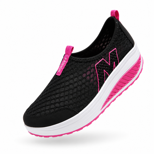 CloudEase Slip – Sapatos respiráveis slip-on para mulher