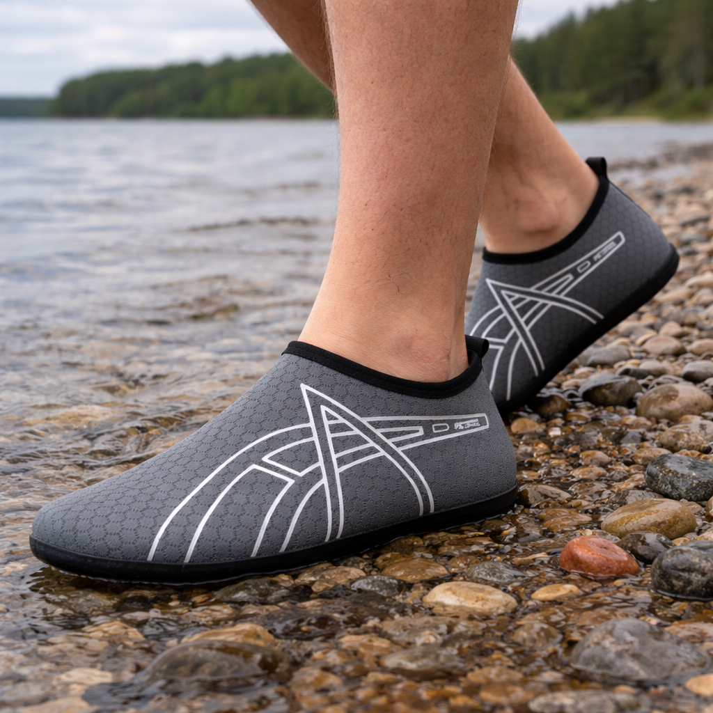 CloudStep Flex – Sapatos slip on barefoot leves e flexíveis