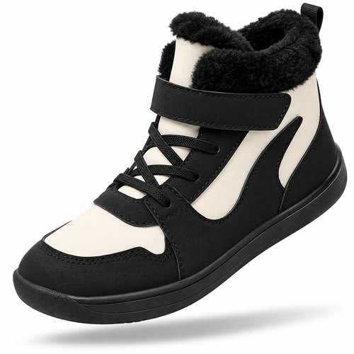 Kivora Kids - Botas Barefoot Infantis de Inverno Forradas