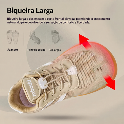 Lumeko Kids - Ténis Barefoot Infantis com Biqueira Larga