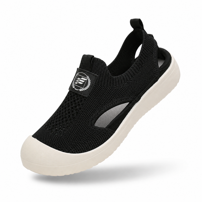 PureKnit Flow – Sapatos barefoot respiráveis em malha slip-on unissexo