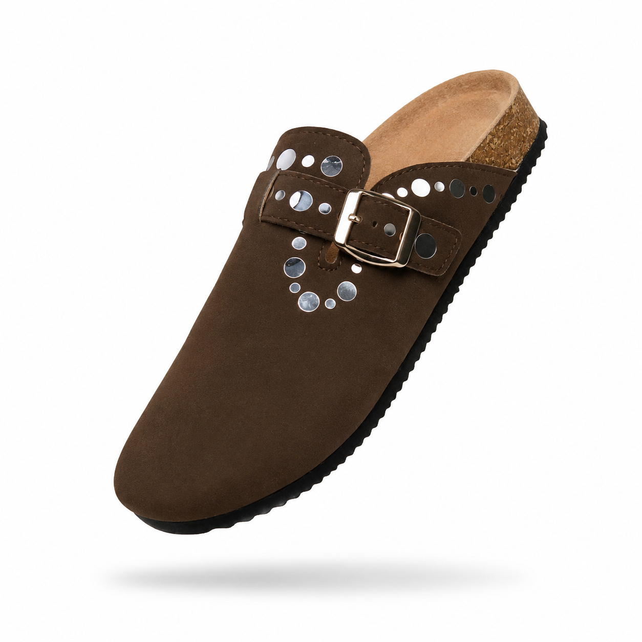 Valentina Suede - Mules Elegantes em Camurça Natural