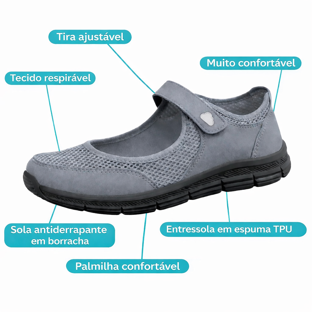 Sapato Ortopédico Super Confortável - Conforty Plus™