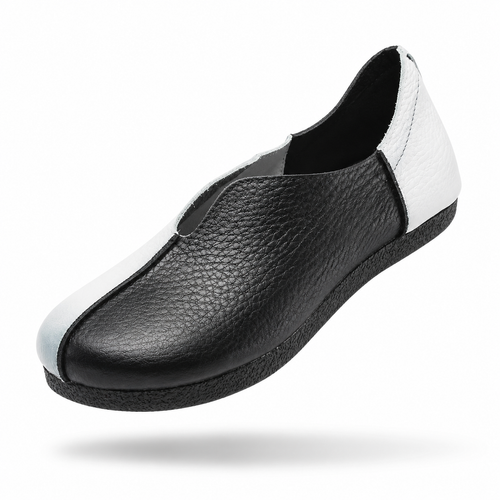 Heritage Loafer – Mocassins em couro genuíno de estilo vintage para mulher