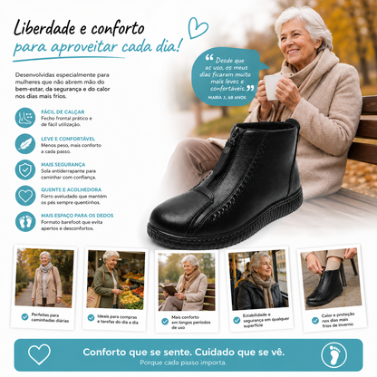 HotConfort – Botas Barefoot de Senhora Impermeáveis e Aveludadas