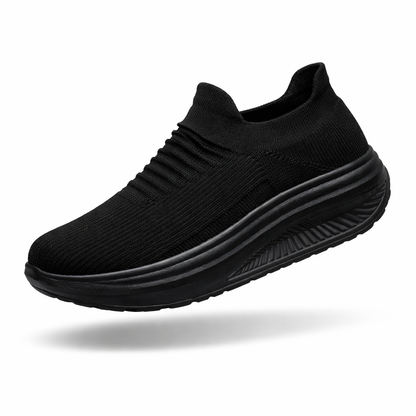 AirStep Flow – Ténis Slip-On Plataforma Respiráveis