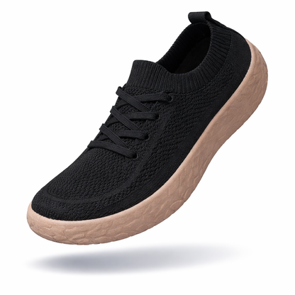 FlexKnit Comfort – Ténis Barefoot Feminino Pé Largo