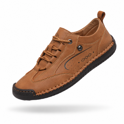 HeritageWalk Comfort – Sapatos barefoot casuais com costura artesanal unissexo
