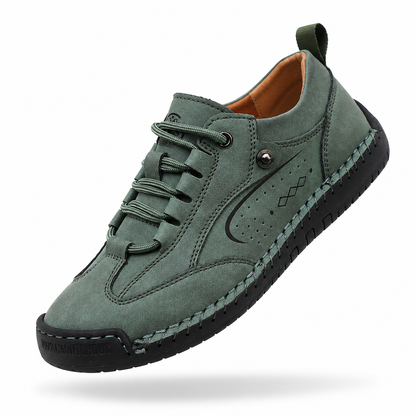 HeritageWalk Comfort – Sapatos barefoot casuais com costura artesanal unissexo