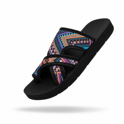 EthnicEase Lady - Sandálias Senhora Slide Verão Leves Conforto Diário