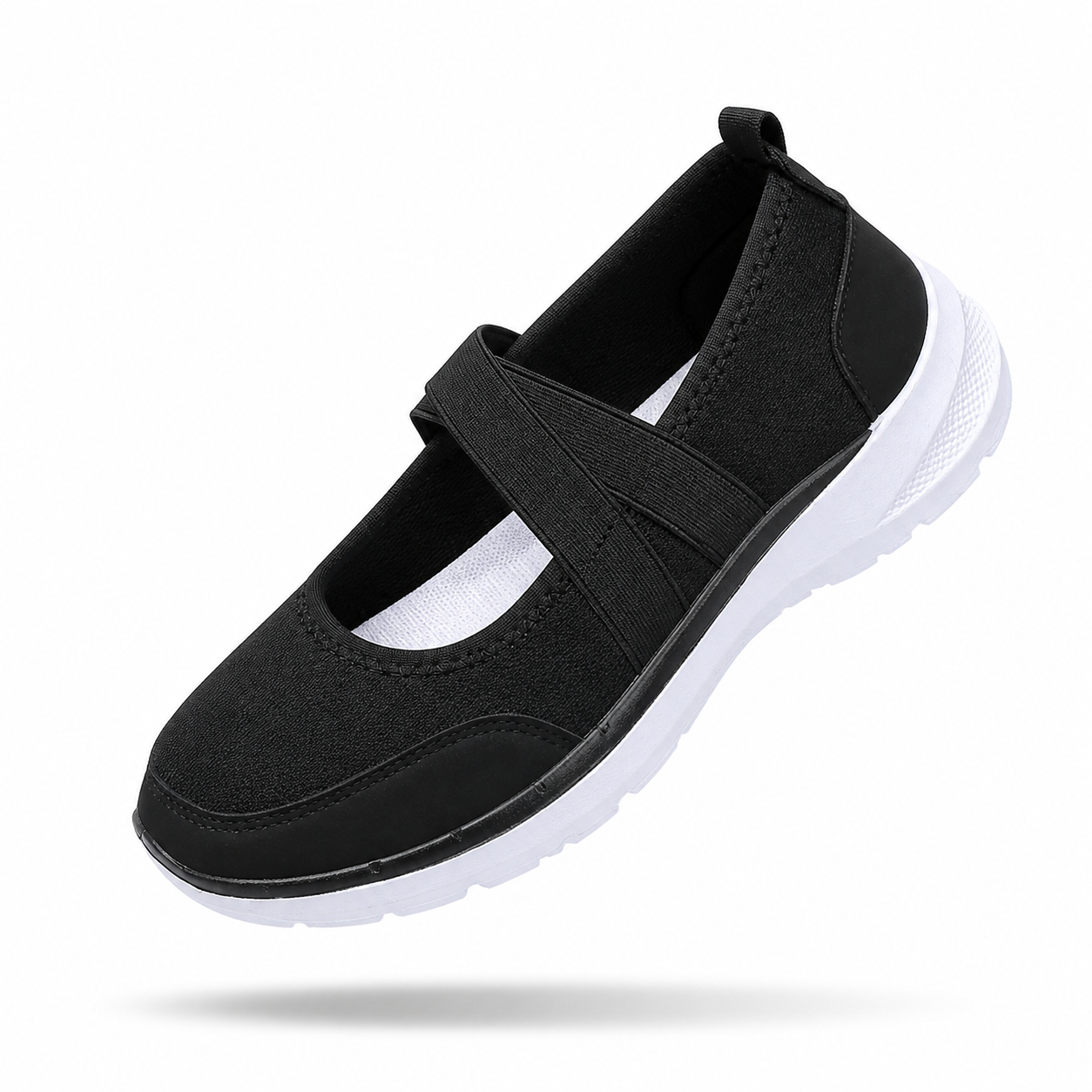 SoftStep Mary Jane Lady - Sapatos Senhora Conforto Antiderrapantes Slip-On com Tira