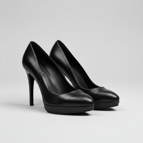 Chaussures Femme Cuir Bout Pointu Talons Aiguilles Noires