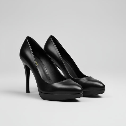 Chaussures Femme Cuir Bout Pointu Talons Aiguilles Noires