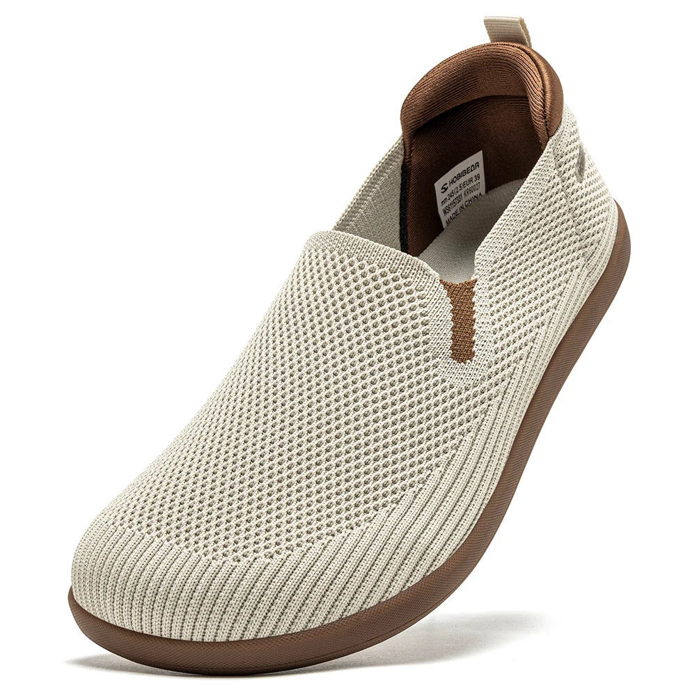 CloudStep Flow – Sapatos barefoot slip-on respiráveis unissexo