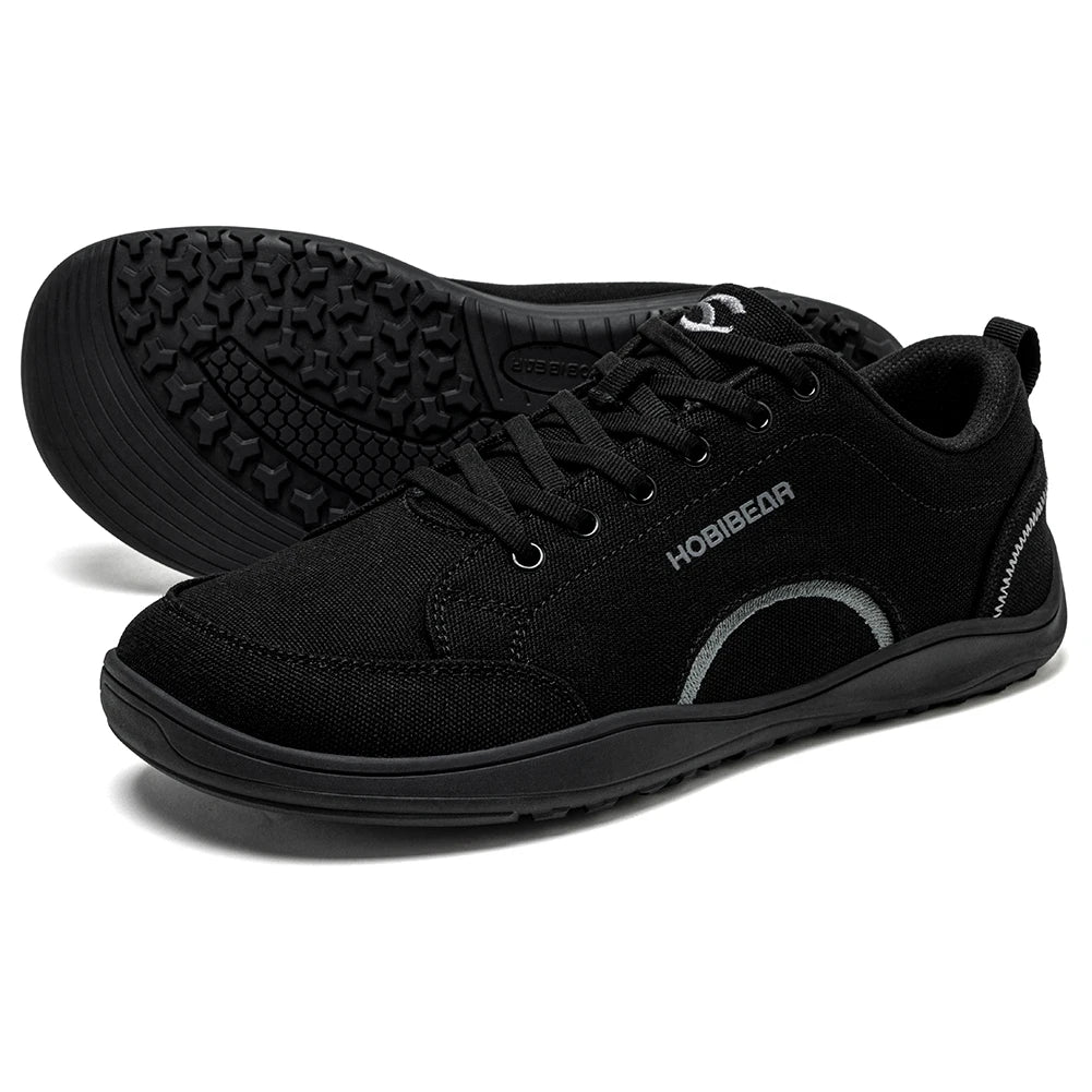 CanvasFlex Core – Sapatos Barefoot Minimalistas Em Canvas Com Biqueira Larga Unissexo