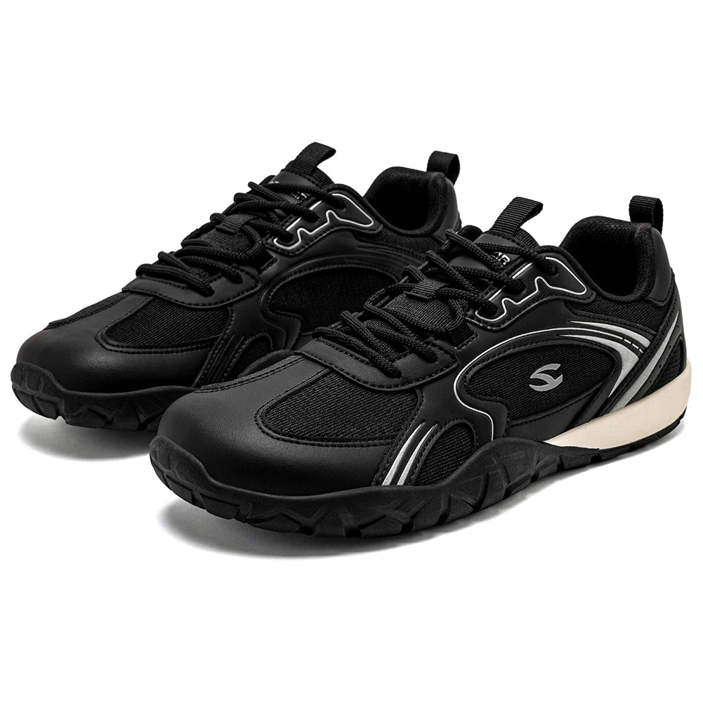 TerraFlex Retro – Sapatos barefoot minimalistas com biqueira larga unissexo