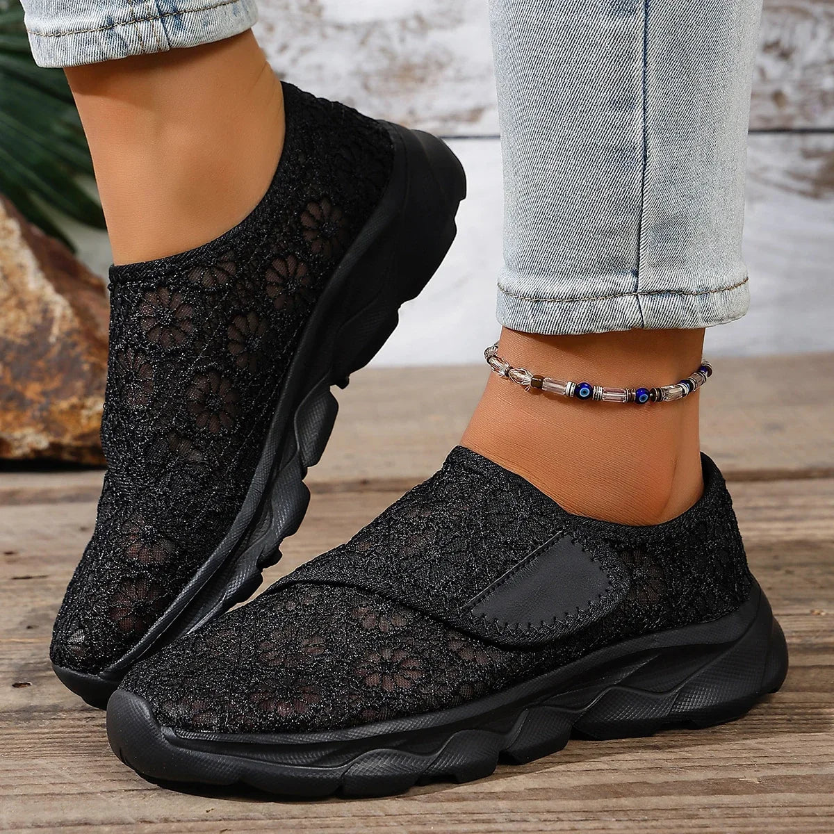 ComfortEase Plus – Sapatos confortáveis de biqueira larga para mulher