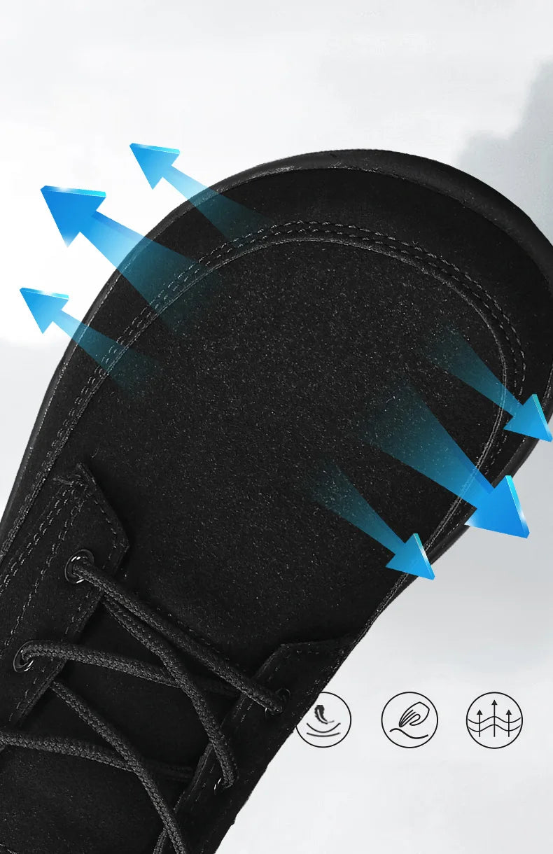 FlexUrban Split – Sapatos Barefoot Minimalistas Em Pele Sintética Para Homem