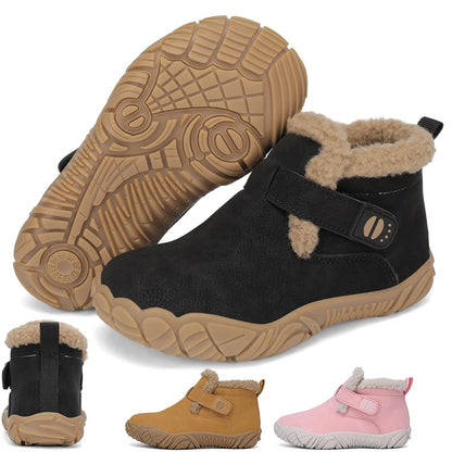 Kaldin Kids - Botas Barefoot Infantis de Inverno Forradas