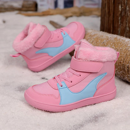 Kivora Kids - Botas Barefoot Infantis de Inverno Forradas