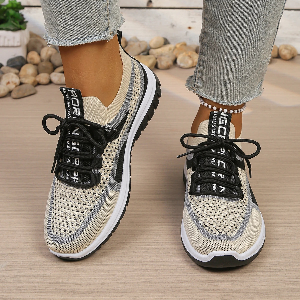 AeroLuna Knit – Sapatos Barefoot Femininos em Malha Respirável