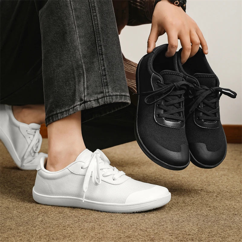 RelaxFlow Air – Sapatos Barefoot Minimalistas Com Biqueira Larga Unissexo