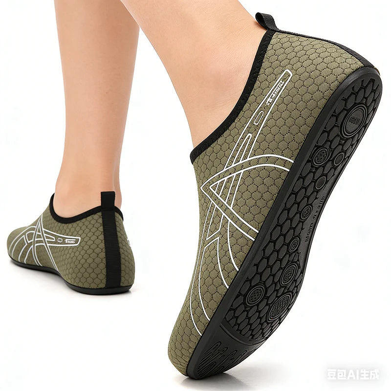 CloudStep Flex – Sapatos slip on barefoot leves e flexíveis