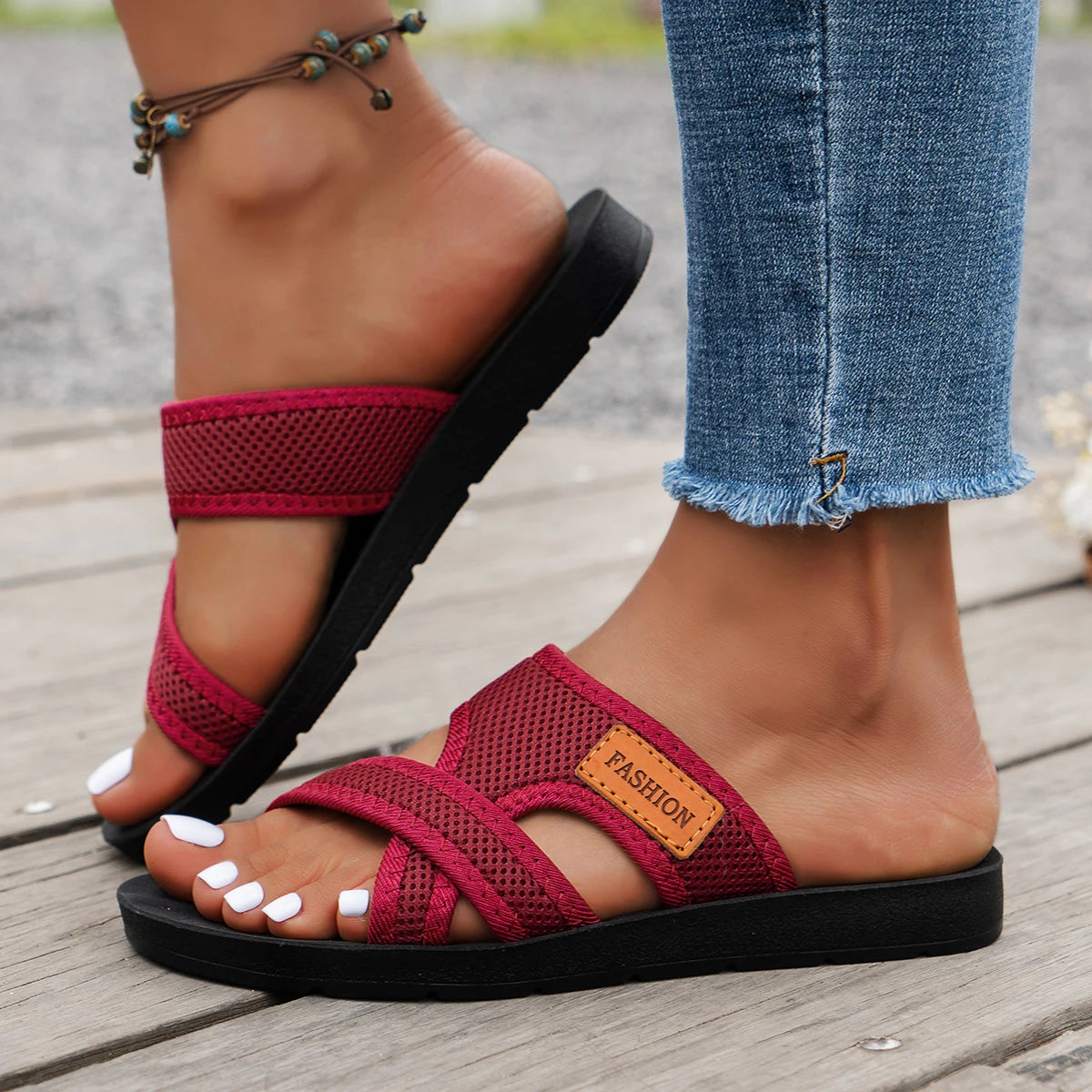 AirComfort Sandal Lady - Sandálias Senhora Respiráveis Conforto Diário Antiderrapantes