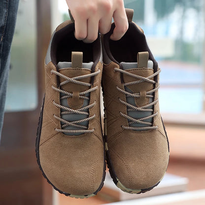 UrbanGrip Leather – Sapatos Desportivos Em Pele Com Biqueira Larga Para Homem