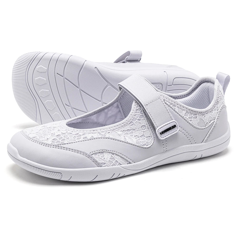 CloudStep Flow – Sapatos barefoot slip-on respiráveis unissexo