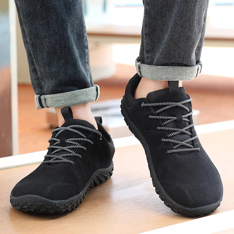 UrbanGrip Leather – Sapatos Desportivos Em Pele Com Biqueira Larga Para Homem