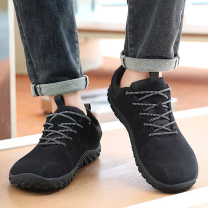 UrbanGrip Leather – Sapatos Desportivos Em Pele Com Biqueira Larga Para Homem