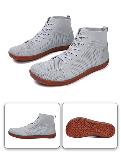 TrailMid Air – Sapatos Barefoot Mid-Top Com Biqueira Larga E Sola Zero Drop Unissexo