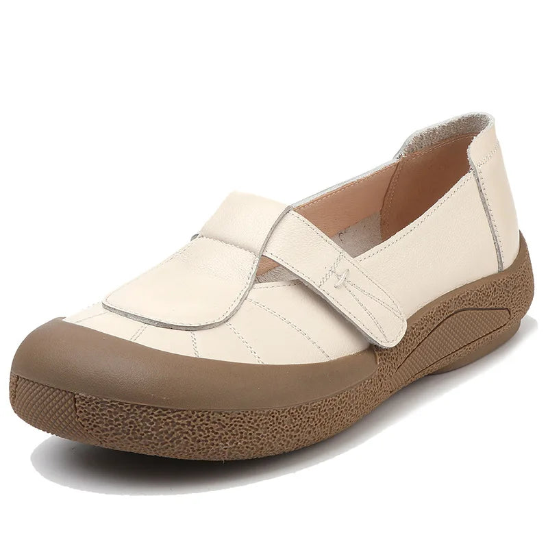 Summer Grace – Sapatos em couro genuíno perfurados para mulher