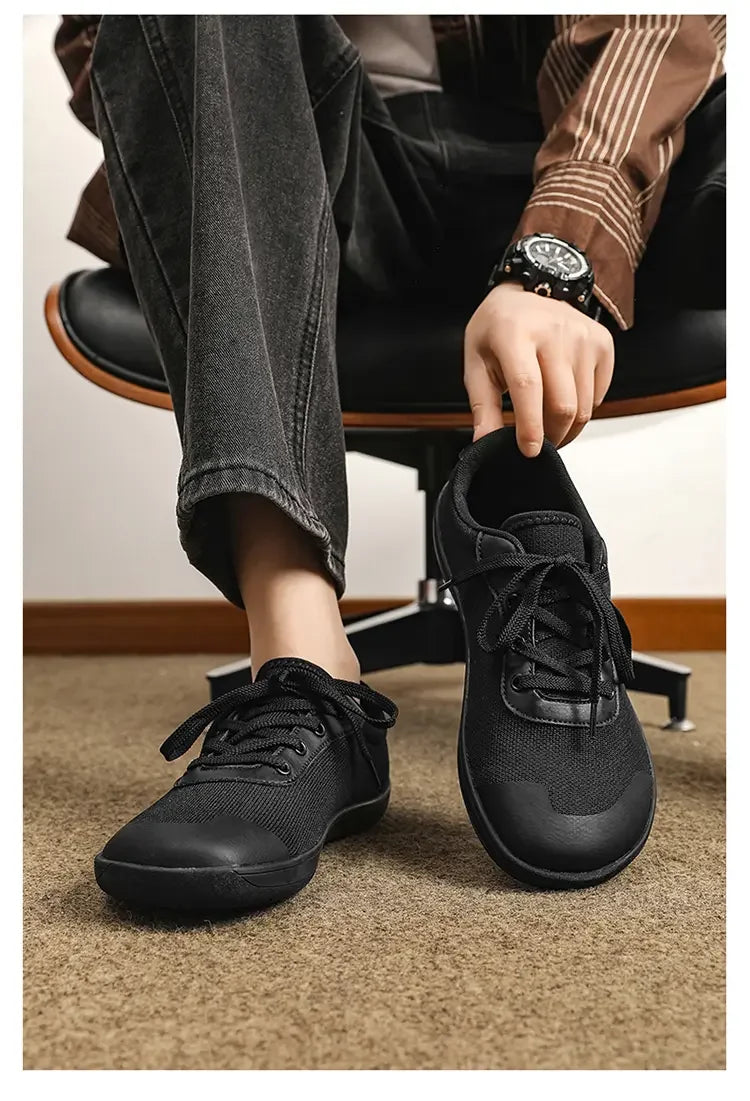 RelaxFlow Air – Sapatos Barefoot Minimalistas Com Biqueira Larga Unissexo
