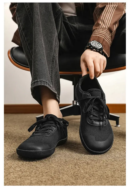 RelaxFlow Air – Sapatos Barefoot Minimalistas Com Biqueira Larga Unissexo