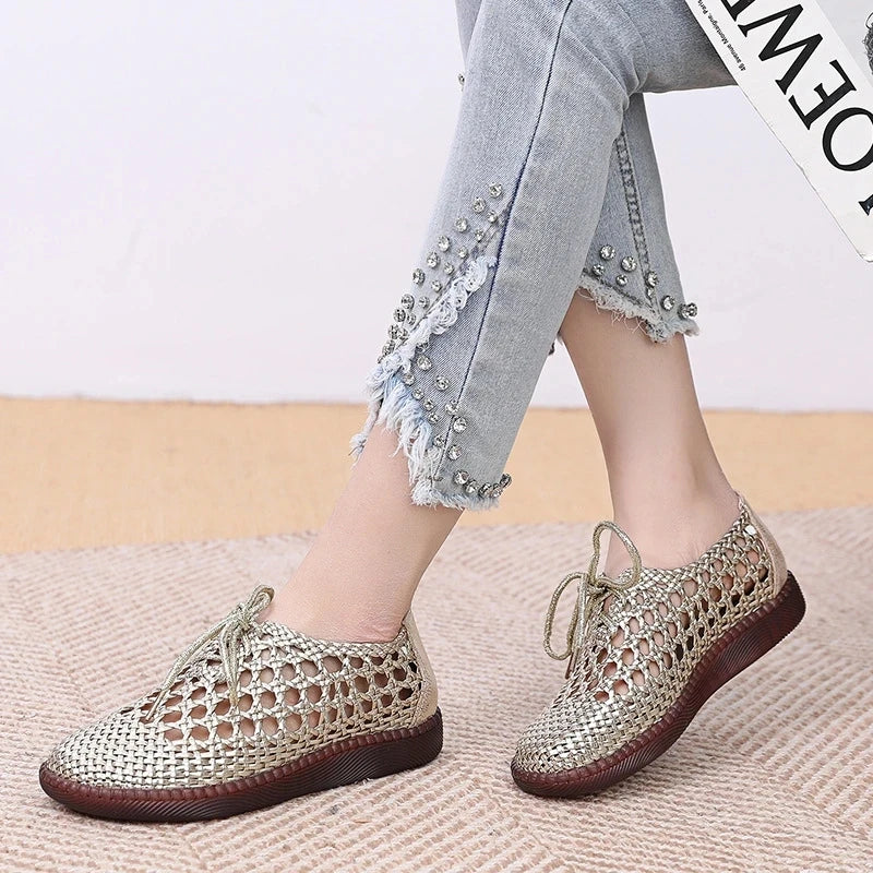 Baskets RAFEZZI Cléopâtre – Confort et Élégance (Cuir Véritable)