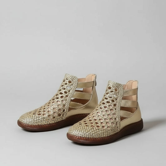 Cléopâtre Bottes sandales - Confortable et élégant (Cuir véritable)