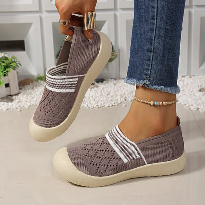 UrbanEase Knit – Sapatos barefoot respiráveis slip-on unissexo