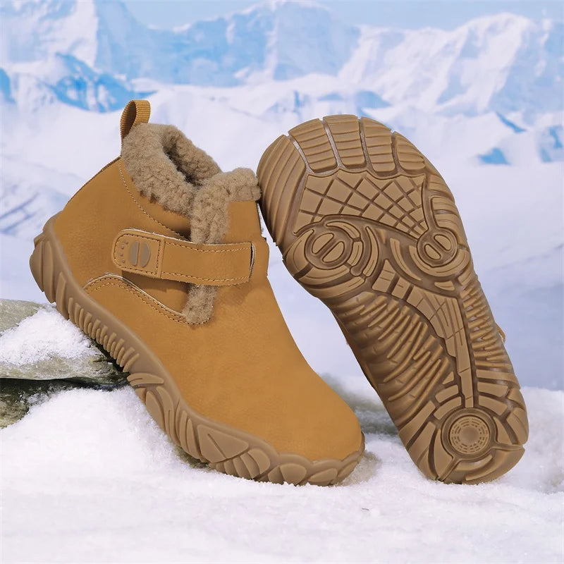 Kaldin Kids - Botas Barefoot Infantis de Inverno Forradas
