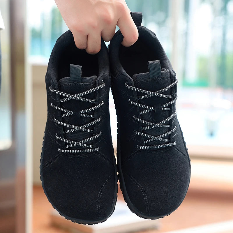 UrbanGrip Leather – Sapatos Desportivos Em Pele Com Biqueira Larga Para Homem