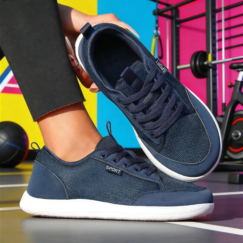TerraFlex Motion – Sapatos barefoot respiráveis com biqueira larga unissexo