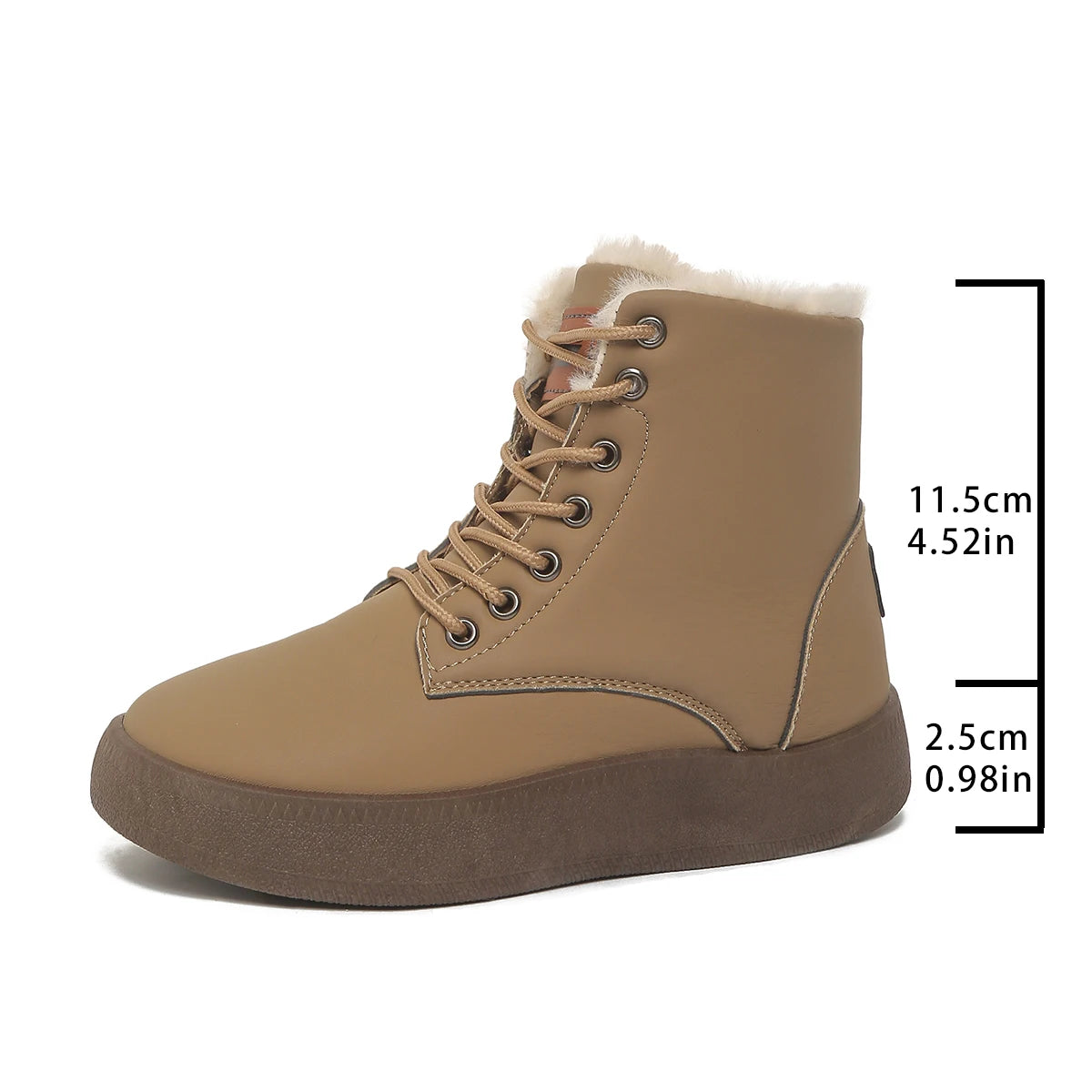 Nevora - Botas Femininas de Neve Impermeáveis e Forradas
