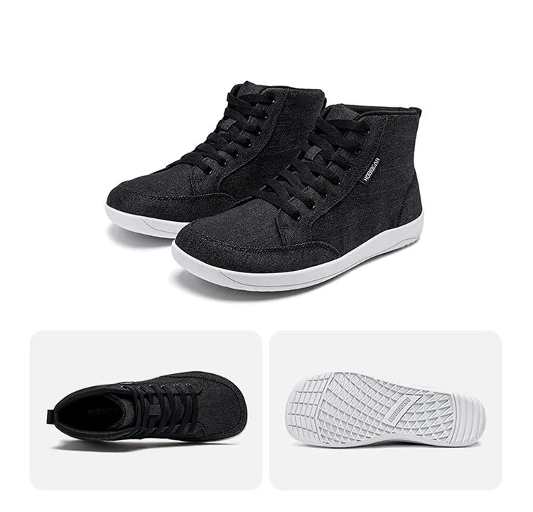 Hobibear WS53157096 – Sapatilhas barefoot mid top em lona unissexo