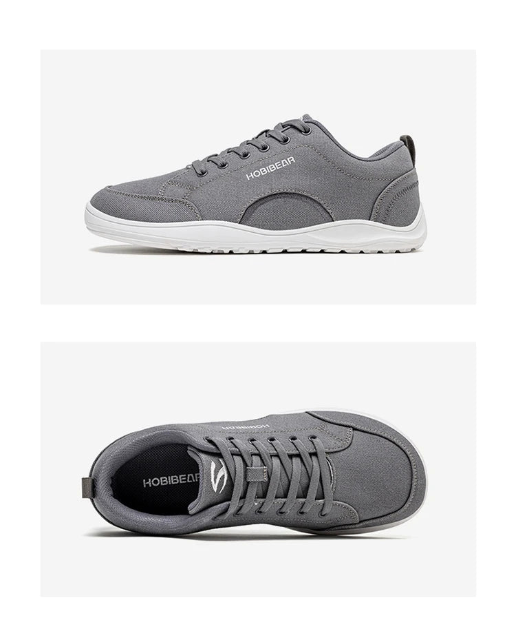 CanvasFlex Core – Sapatos Barefoot Minimalistas Em Canvas Com Biqueira Larga Unissexo