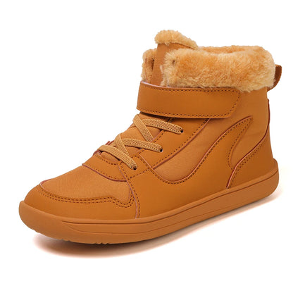 Kivora Kids - Botas Barefoot Infantis de Inverno Forradas