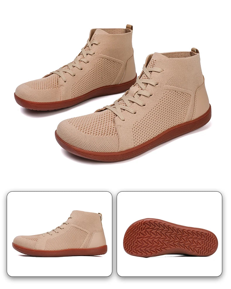 TrailMid Air – Sapatos Barefoot Mid-Top Com Biqueira Larga E Sola Zero Drop Unissexo