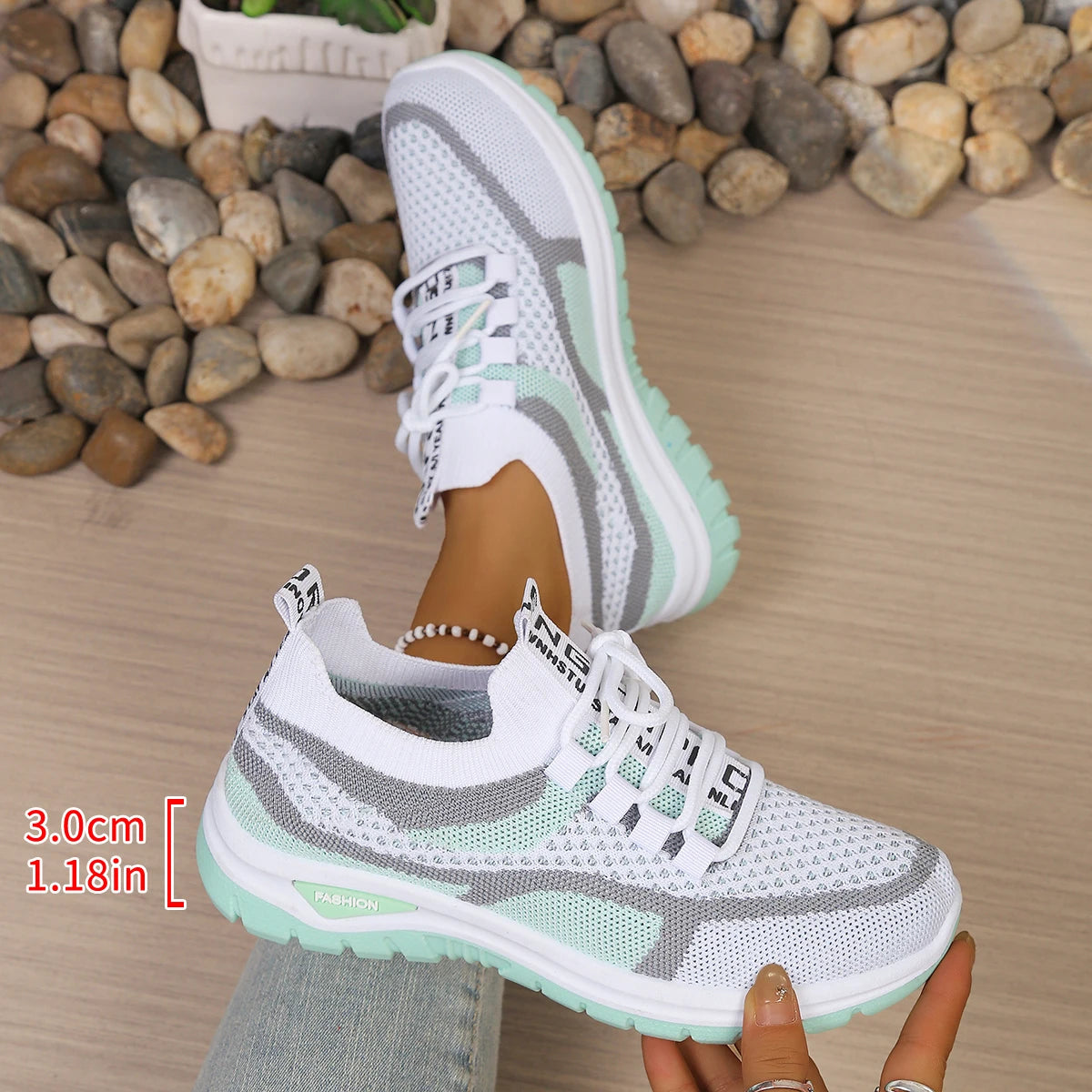 AeroLuna Knit – Sapatos Barefoot Femininos em Malha Respirável